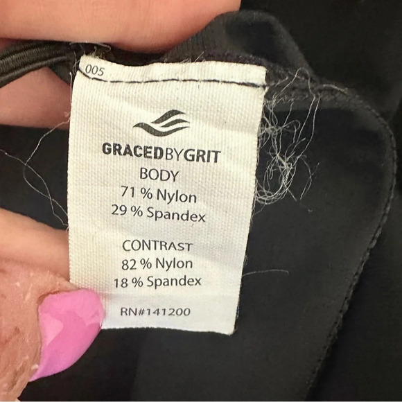 Graced by Grit Tennis Love Dress sz Small Black premium activewear run gym $118 - Picture 4 of 6